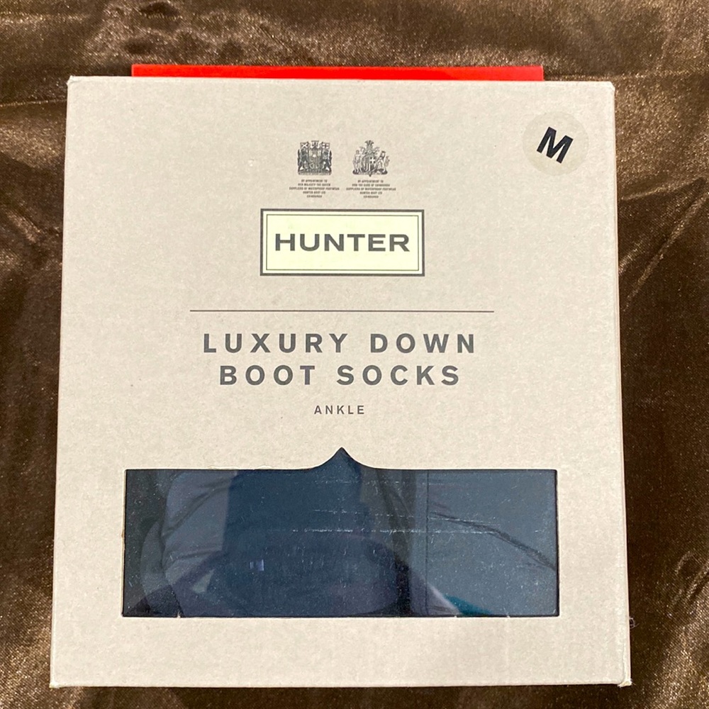 I’m selling this warm Hunter luxury down boot socks